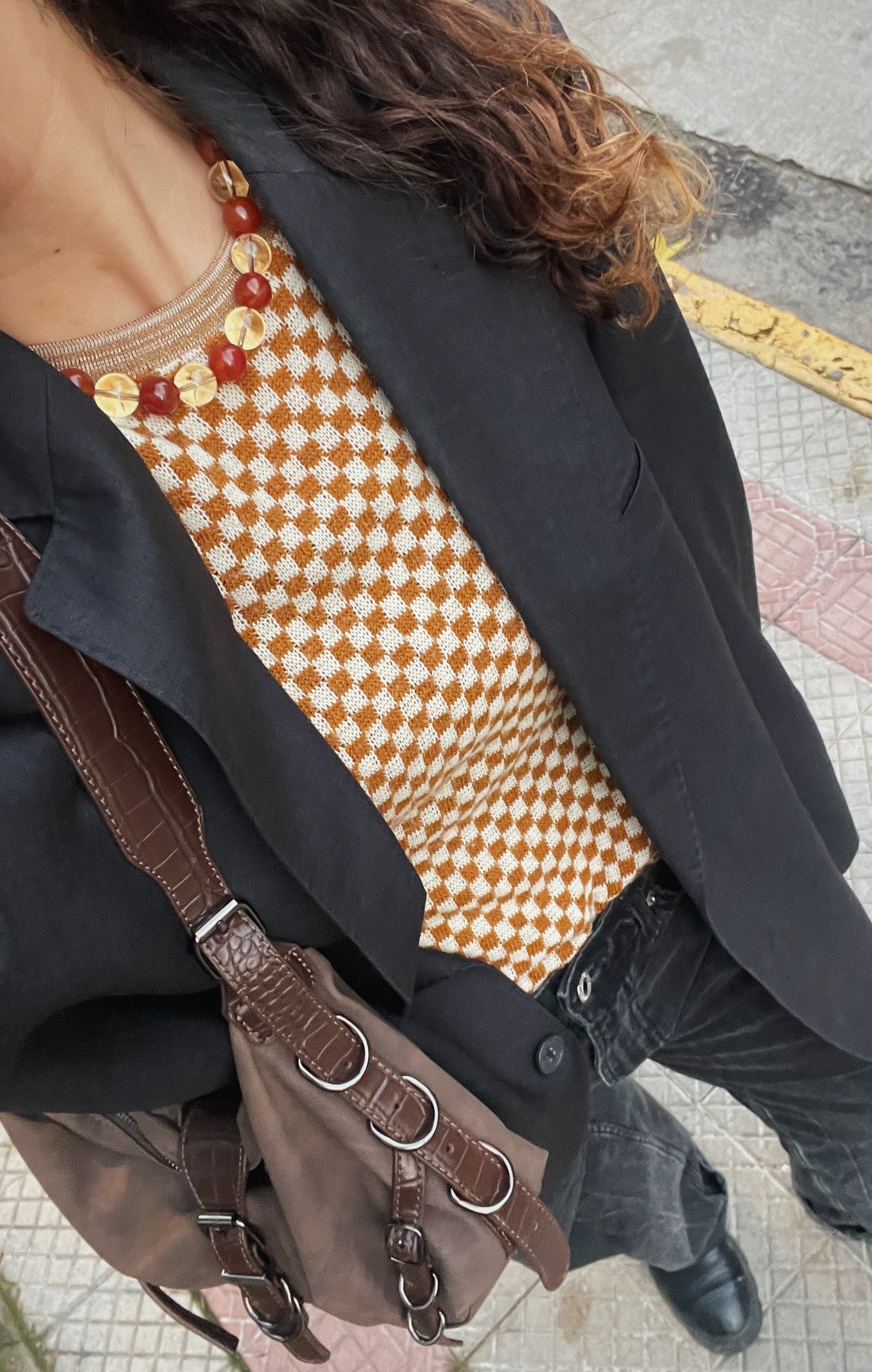 Collar citrino cornalina