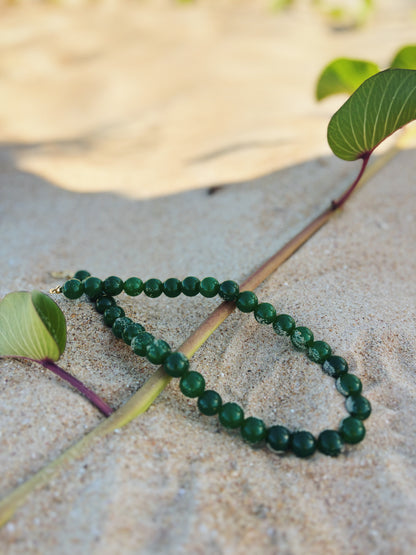 Collar aventurina verde