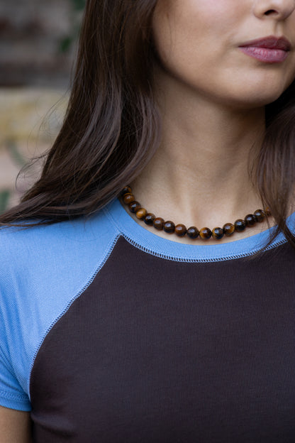 Collar ojo de tigre