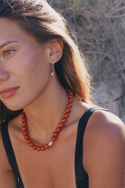 Collar cornalina