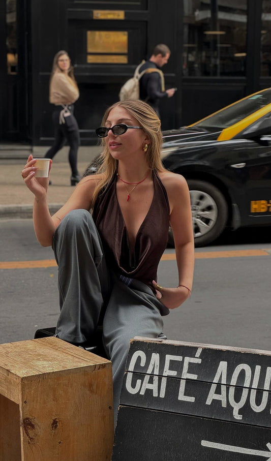 Collar de mostacillas rojo