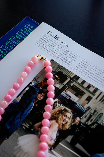 Collar Agata rosado